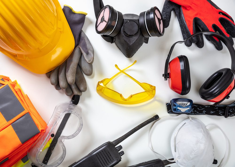 personal protective equipment safety plans mask helmet goggles